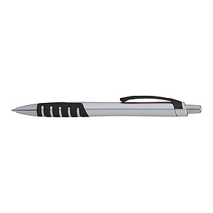 Apex Silver Plunge-Action Ballpoint Pen