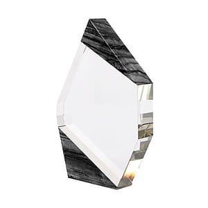 Aquila Crystal Polygon with Marble Trim