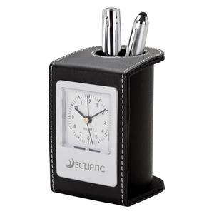 Alba Desk Clock & Pen Cup