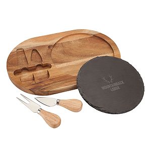 Bon Appetit Slate Cheese Set