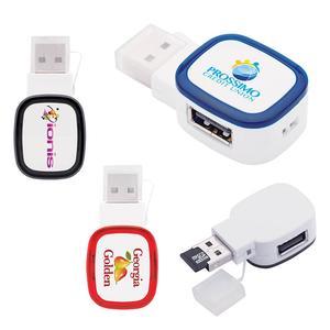 Tapa I Dual-Port USB 2.0 Hub / Reader