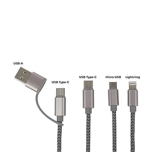 Virgo 9' RPET 5-in-1 Charging Cable