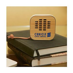 Asher 3W Recycled Aluminum / Bamboo Wireless Speaker