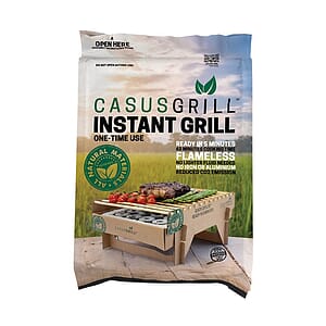 Raleigh CasusGrill™ Biodegradable BBQ Grill w/Recycled Cotton Tote Bag