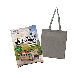 Raleigh CasusGrill™ Biodegradable BBQ Grill w/Recycled Cotton Tote Bag