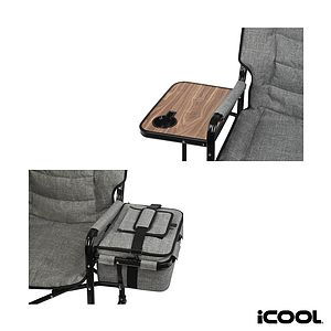 iCOOL Twin Peaks Deluxe Camping Chair With 18-Can Cooler