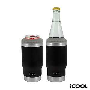 iCOOL® Oswego 14 oz. Double Wall Stainless Steel Can Cooler / Tumbler