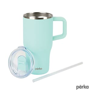 Perka® Myrton 20 oz. Double Wall, Recycled Stainless Steel Travel Mug