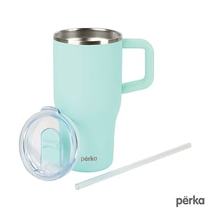 Perka® Myrton 20 oz. Double Wall, Recycled Stainless Steel Travel Mug