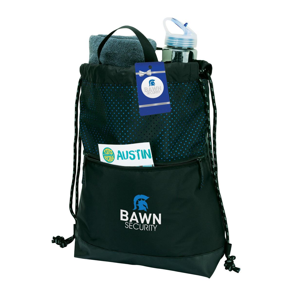 Promotional Adelanto drawstring bag hangtag Personalized With Your