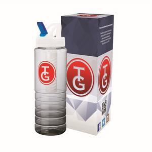 Malibu 26 oz. PET Bottle with Flip Spout & Infuser