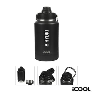 iCOOL® Mariposa 64 oz. Double Wall Stainless Steel Jug w/ Bowl