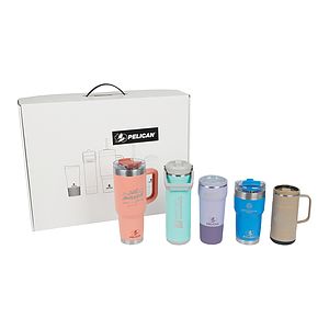 Pelican 5-pc Sample Hydration Kit in Cardboard Case wFoam