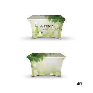 DisplaySplash 4' RPET Stretch Table Cover