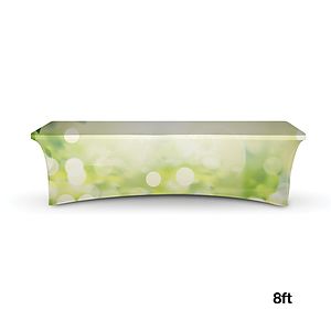 DisplaySplash 8' RPET Stretch Table Cover