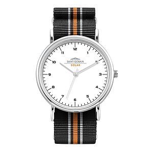 PromotionalWC1552 38MM METAL SILVER CASE, 3 HAND MVMT, WHITE DIAL, NATO STRAP, FLAT MINERAL CRYSTAL, 3 ATM WTR RESISTA