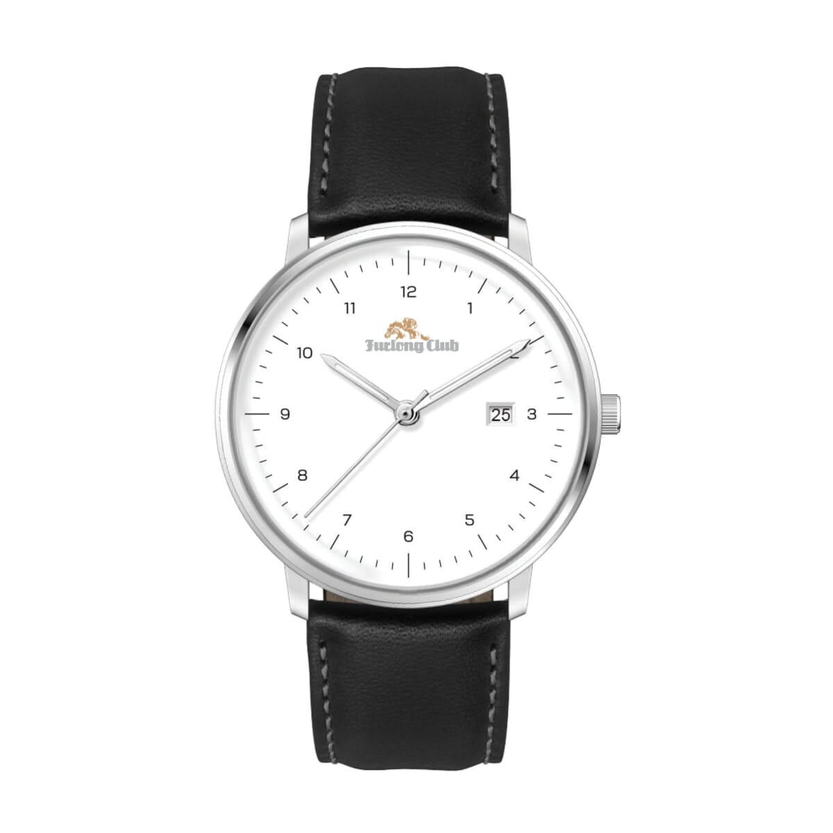 39MM SS  SILVER CASE, 3-HAND MVT, DTE