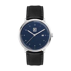 39MM SS  SILVER CASE, 3-HAND MVT, DTE