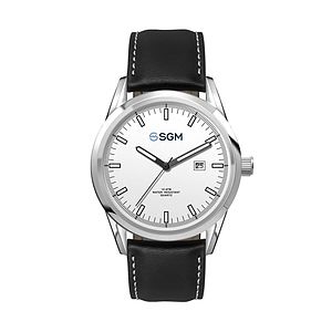 42MM SS, SILVER CASE,  3-HAND MVT, DTE