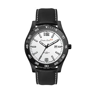 42MM, BLACK METAL CASE, 3-HAND MVT, DTE