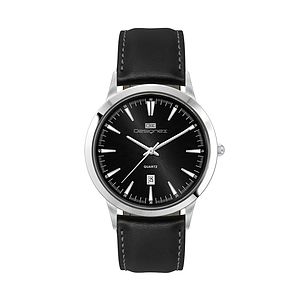 43MM SS  SILVER CASE, 3-HAND MVT, DTE