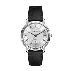 32MM, SS,  SILVER CASE,  3-HAND MVT, DTE
