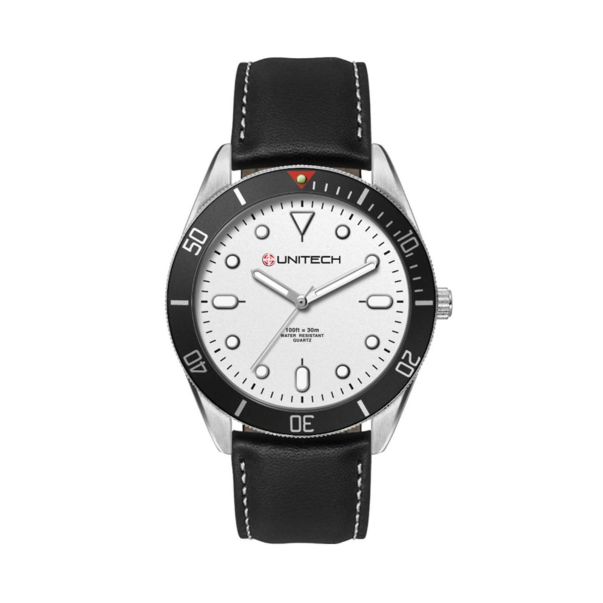  42MM, SILVER METAL CASE, BK BEZEL, 3-HAND MVT