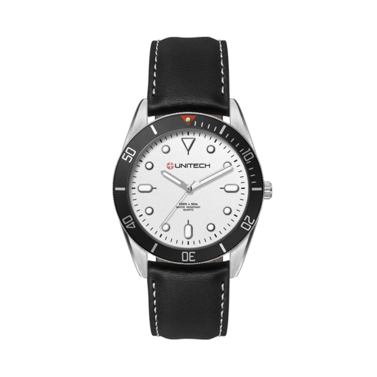  34MM, SILVER METAL CASE, BK BEZEL, 3-HAND MVT