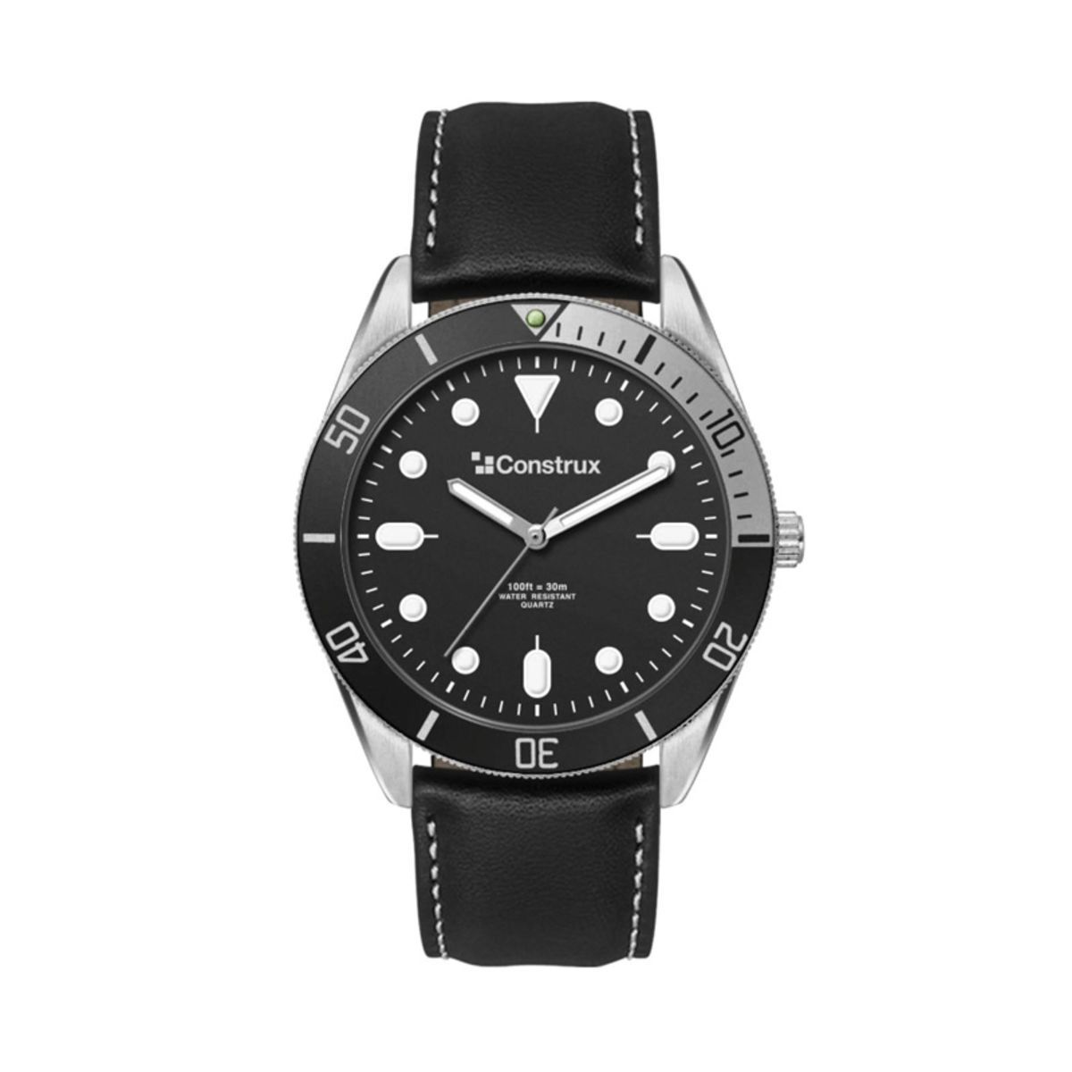  42MM, SILVER METAL CASE, BK BEZEL, 3-HAND MVT