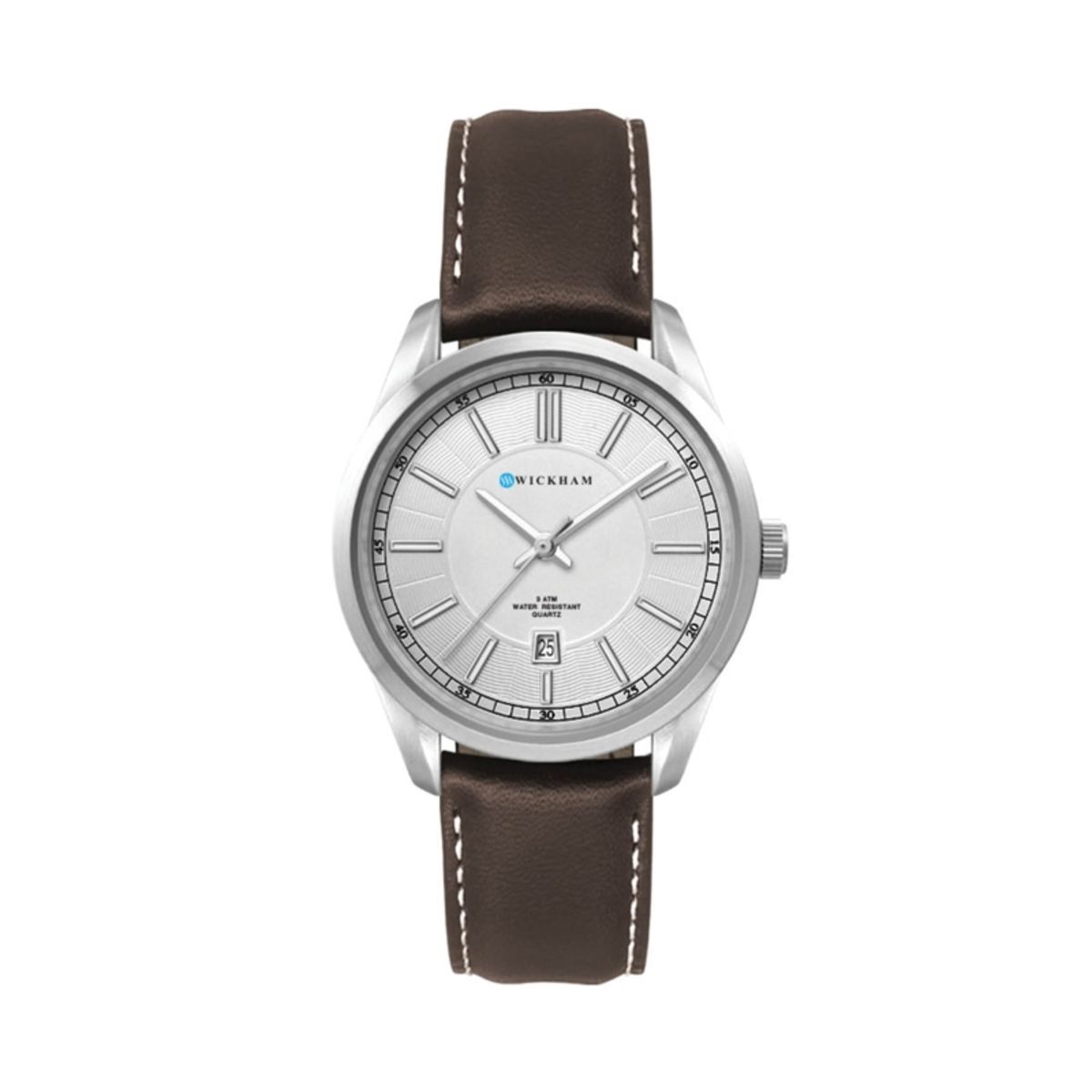  33MM, SILVER METAL CASE, 3-HAND MVT, DTE