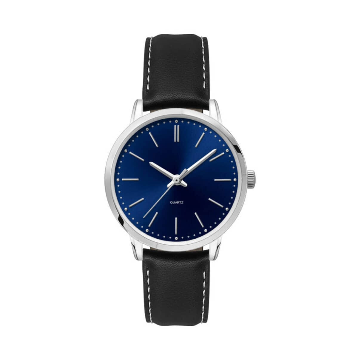 30.5MM, SILVER METAL CASE, 3-HAND MVT