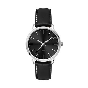 30.5MM, SILVER METAL CASE, 3-HAND MVT