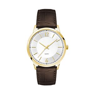 39.5MM, GOLD METAL CASE, 3-HAND MVT