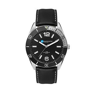  42MM, SILVER METAL CASE, BK BEZEL, 3-HAND MVT