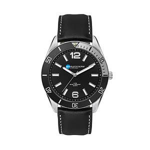  42MM, SILVER METAL CASE, BK BEZEL, 3-HAND MVT
