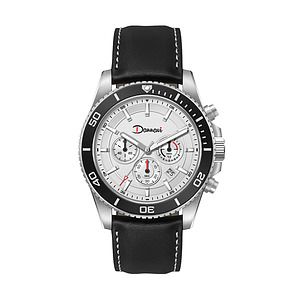 42.5MM, SS, SILVER CASE, BK BEZEL,  CHRONO MVT, DTE