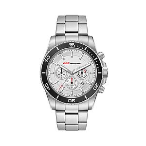42.5MM, SS, SILVER CASE, BK BEZEL,  CHRONO MVT, DTE