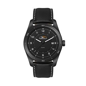 42MM, SS, BLACK CASE, 3-HAND MVT, DTE