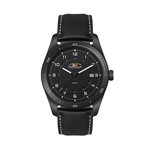 42MM, SS, BLACK CASE, 3-HAND MVT, DTE