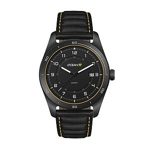 PromotionalWC6616 42MM STEEL BLACK CASE, 3 HAND MVMT, BLACK DIAL, DTE DISPLAY, LEATHER STRAP, FLAT MINERAL CRYSTAL, 10