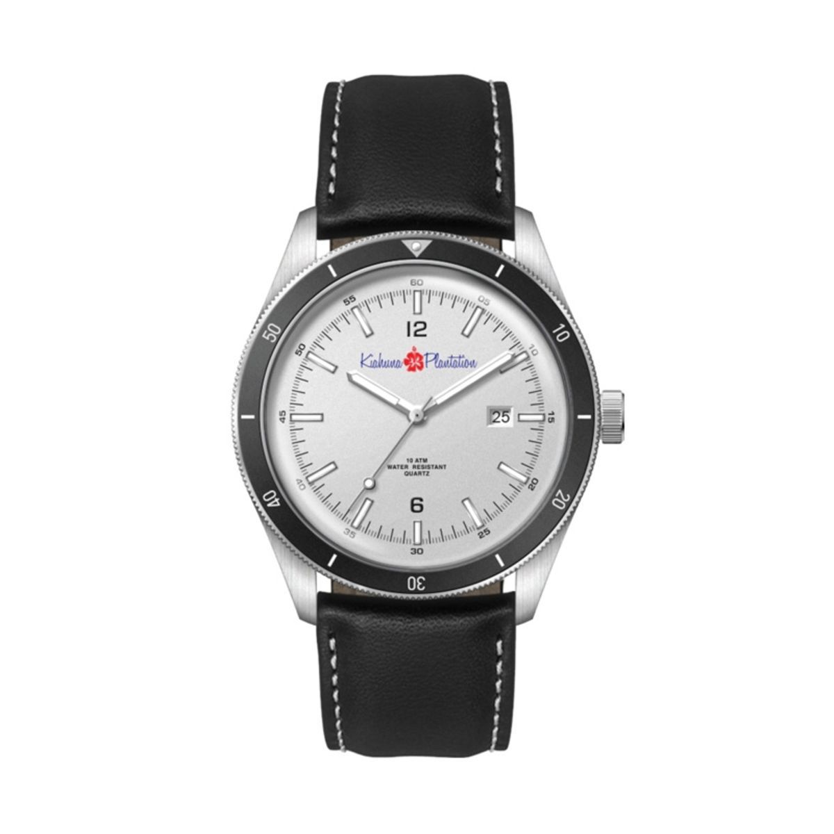 41MM, SS, SILVER CASE, BK BEZEL, 3-HAND MVT, DTE
