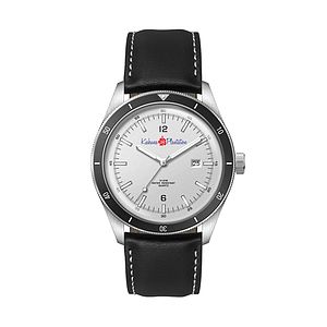 41MM, SS, SILVER CASE, BK BEZEL, 3-HAND MVT, DTE