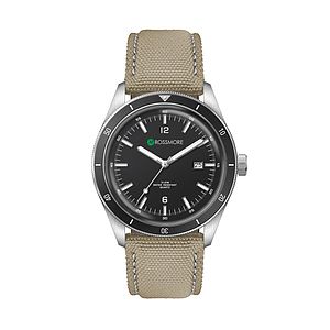 41MM, SS, SILVER CASE, BK BEZEL, 3-HAND MVT, DTE
