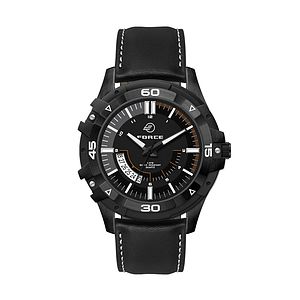 44MM, BLACK METAL CASE, 3-HAND MVT, DTE