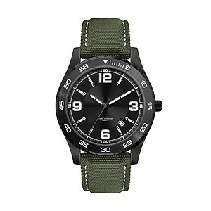 42MM, BLACK METAL CASE, 3-HAND MVT, DTE