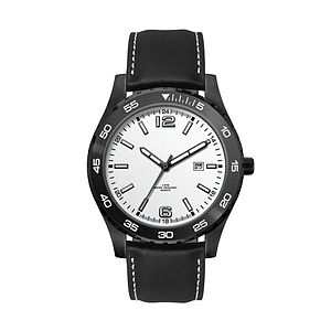 42MM, BLACK METAL CASE, 3-HAND MVT, DTE