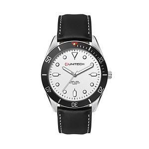  42MM, SILVER METAL CASE, BK BEZEL, 3-HAND MVT