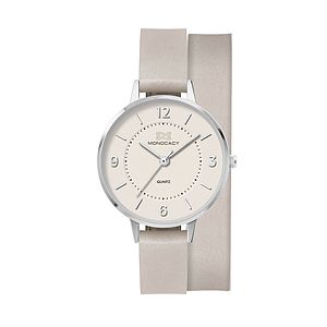 34MM, SILVER METAL CASE,  3-HAND MVT