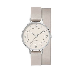 34MM, SILVER METAL CASE,  3-HAND MVT