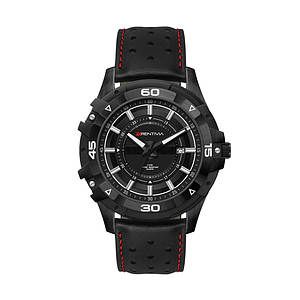 44MM, BLACK METAL CASE, 3-HAND MVT, DTE